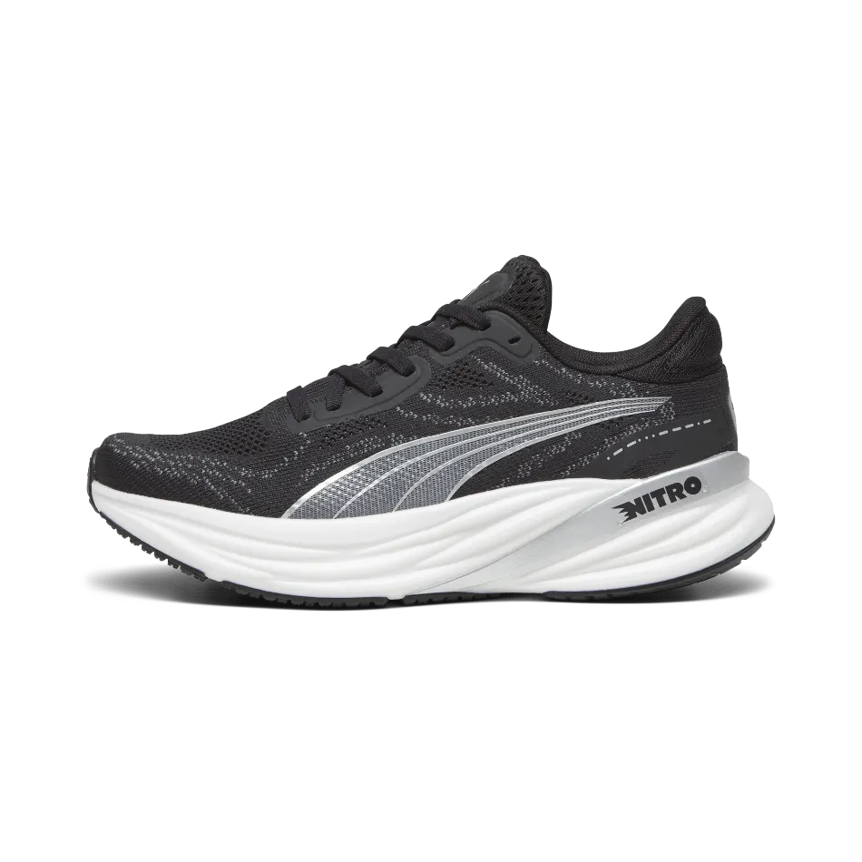 affordable - price - value shoes Puma Magnify Nitro 2 Men's Running Shoes in PUMA Black/White/Silver AW24