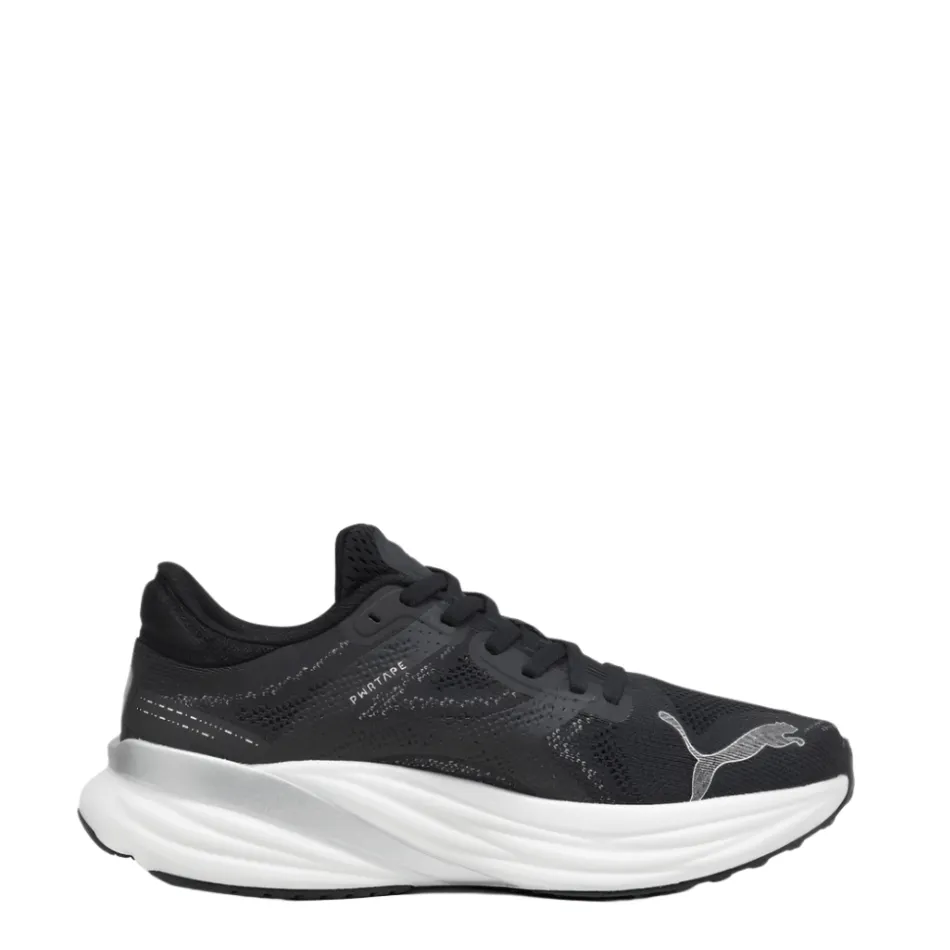 Nike Cortez Puma Magnify Nitro 2 Men's Running Shoes in PUMA Black/White/Silver AW24