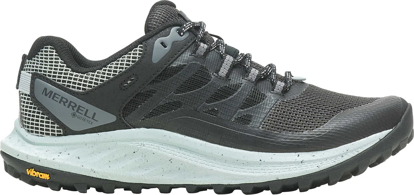Merrell Antora 3 GORE-TEX Womens Trail Running Shoes - Black Wide forefoot base improves balance in motion Multi Purpose