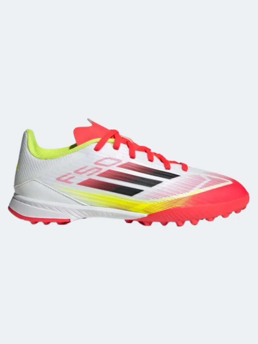 Comfortable Footbed patio - use shoes Adidas F50 League Tf Kids Football Shoes White/Black/Yellow