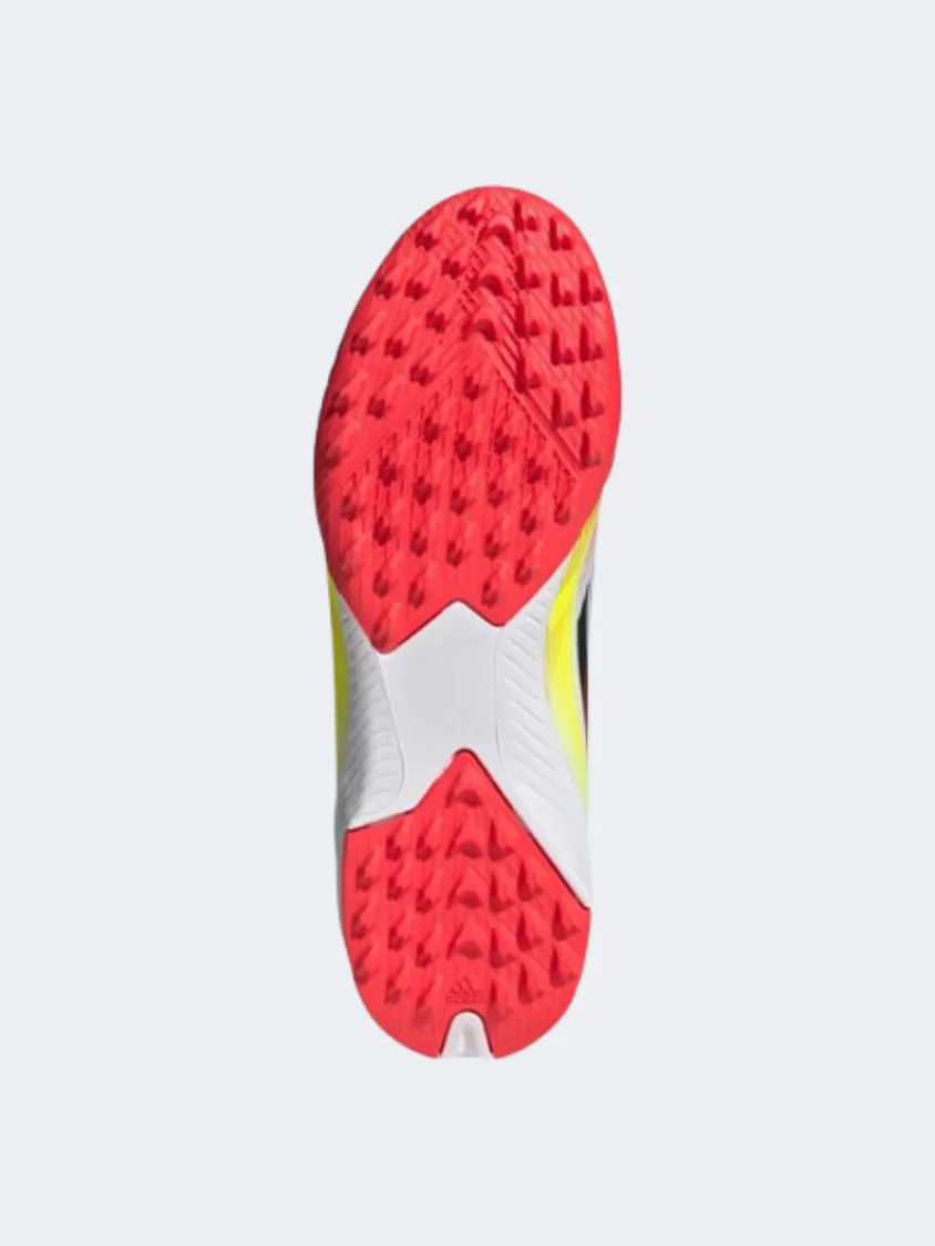 ice - climbing - glacier shoes Adidas F50 League Tf Kids Football Shoes White/Black/Yellow