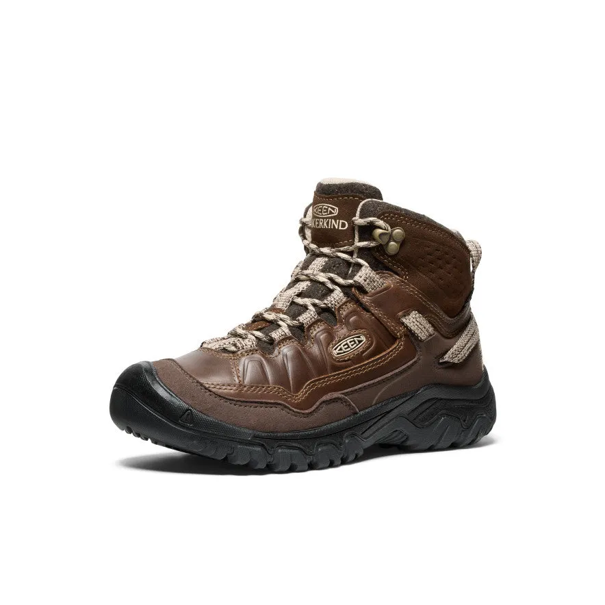High Flexibility Sleek Build Women's Targhee IV Waterproof Hiking Boot x Hikerkind  |  Dark Earth/Dark Earth