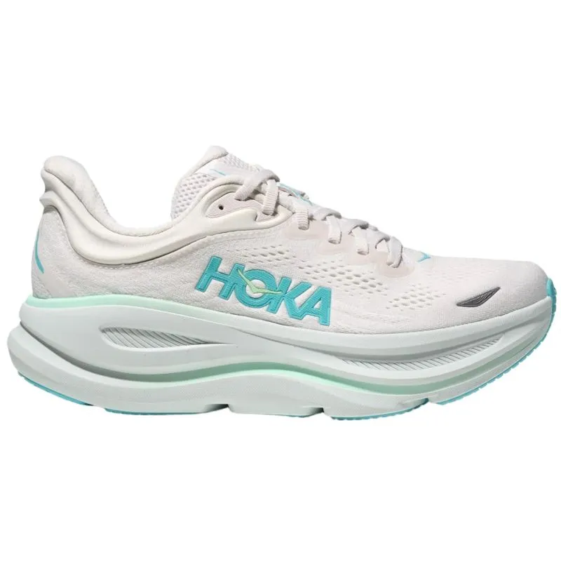 HOKA Bondi 9 B Womens Running Shoes Breathable Cushion compacted - dirt running option