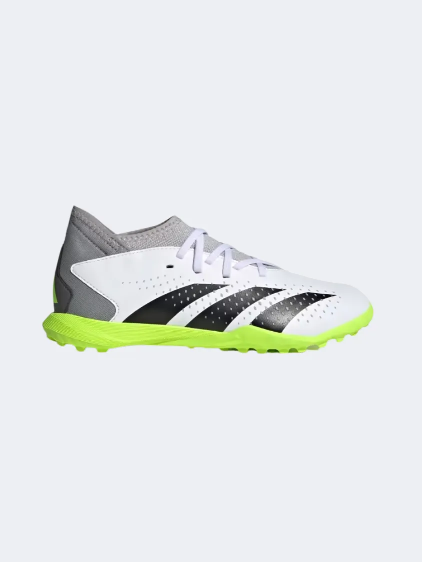 solo players agility upgrade Adidas Predator Accuracy.3 Kids Turf Shoes Cloud White/ Lemon