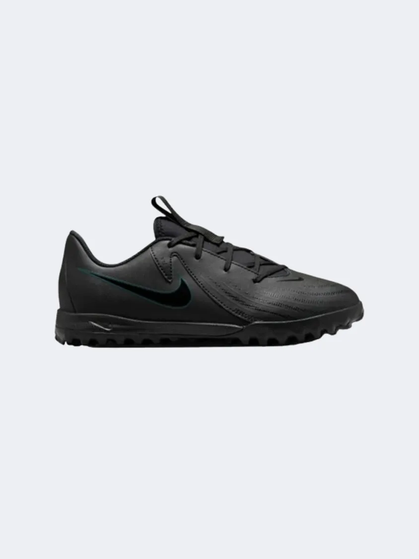 Nike Phantom Gx Academy Gs-Boys Football Shoes Black/Deep Jungle Stretchable Upper playground - equipment shoes