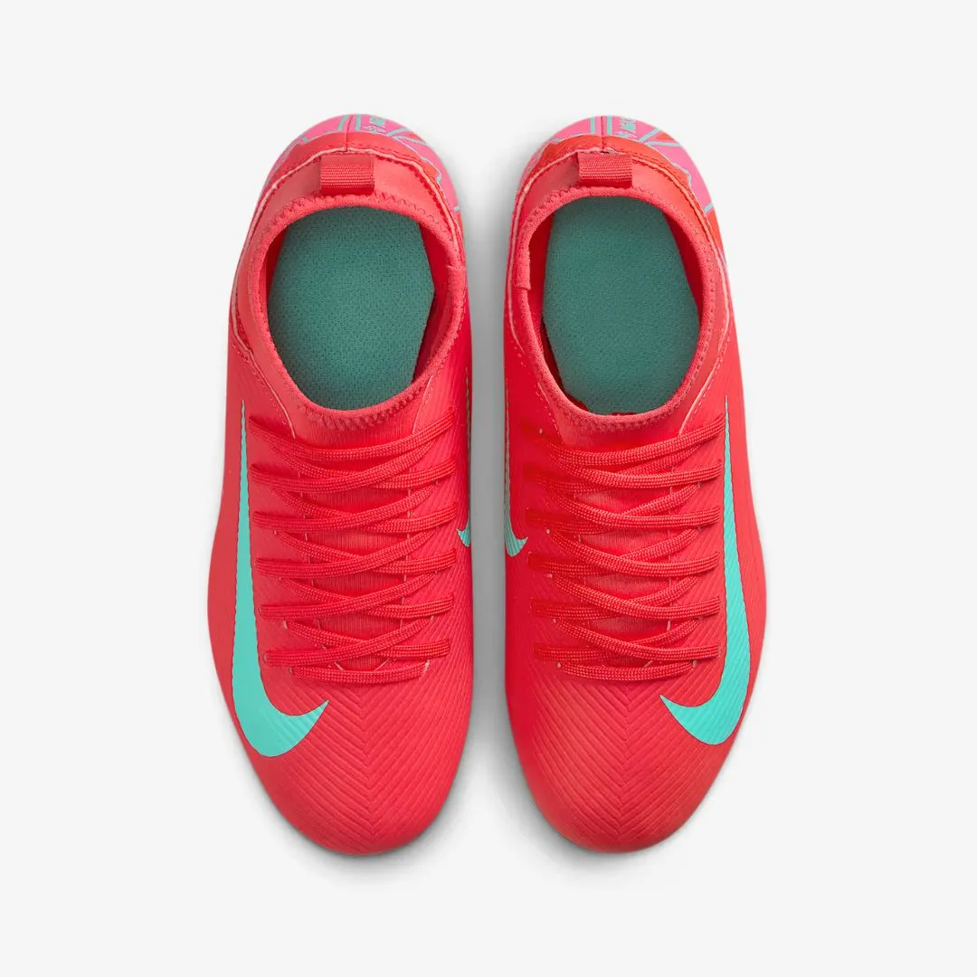 Mesh Upper Adjustable kids' shoes Jr. Mercurial Superfly 10 Club Soccer Shoes