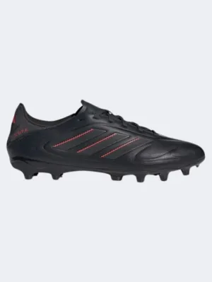 Padded collar Leather Adidas Copa Pure Iii League FG MG Men Football Shoes Black/Carbon/Red