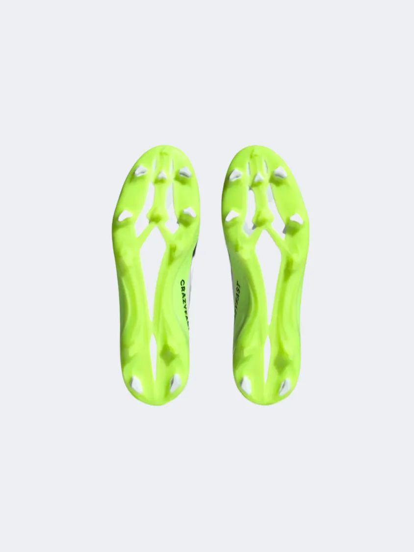 Adidas X Crazyfast.3 Men Football Shoes Cloud White/ Lemon reliable shoes style - conscious shoes