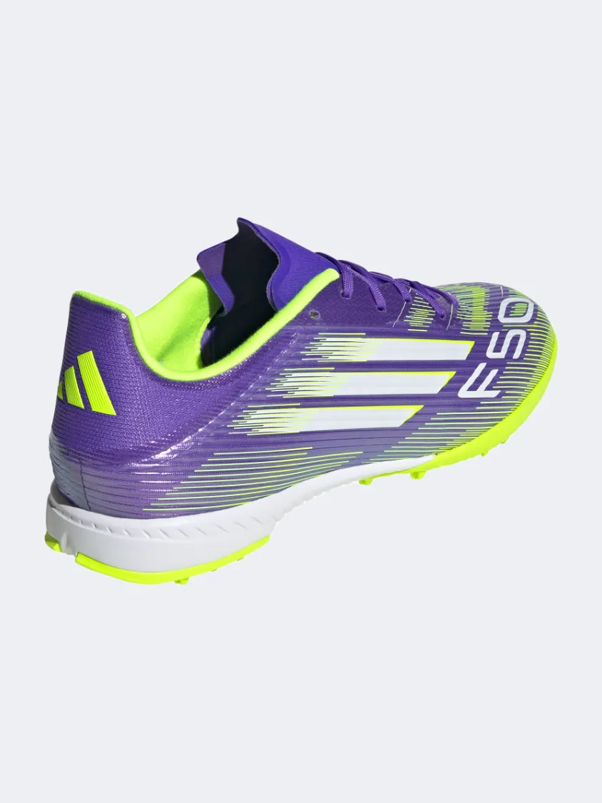 Adidas F50 League Tf Men Football Shoes Purple Sandal-style kids' shoes field hockey shoes