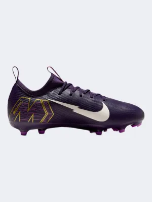 Nike Jr. Mercurial Vapor 16 Academy Kylian Mbappe Tf Gs-Unisex Football Shoes Purple/Ivory Anti   Slip Sole brand - loyal customers
