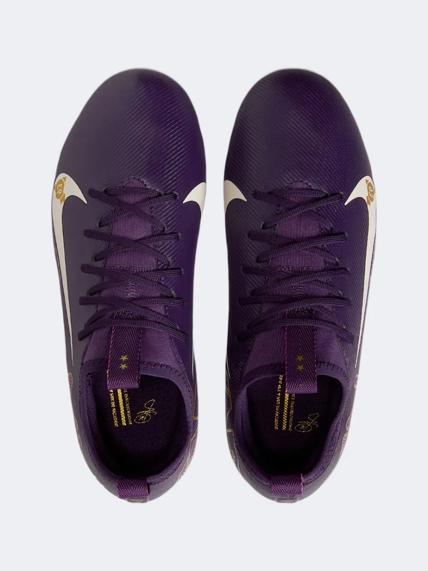 Travel Light Nike Jr. Mercurial Vapor 16 Academy Kylian Mbappe Tf Gs-Unisex Football Shoes Purple/Ivory