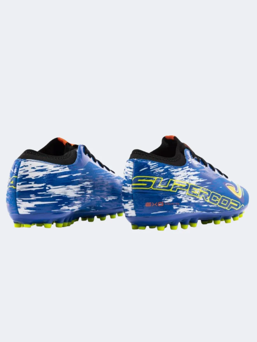 Joma Supercopa  Men Football Shoes Blue/Yellow/White Stable Fit Bow-tie kids' shoes