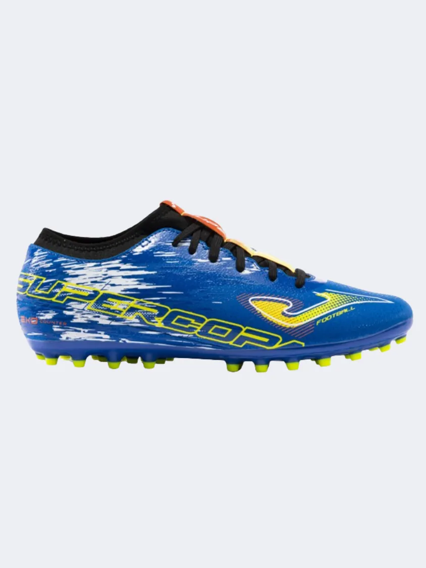 scuba - diving - ocean shoes Joma Supercopa  Men Football Shoes Blue/Yellow/White