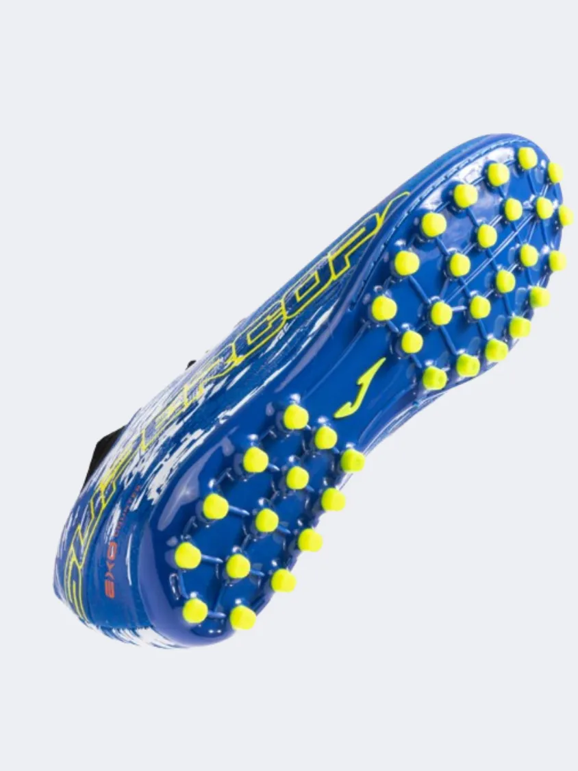 Joma Supercopa  Men Football Shoes Blue/Yellow/White Soft Inner Lining