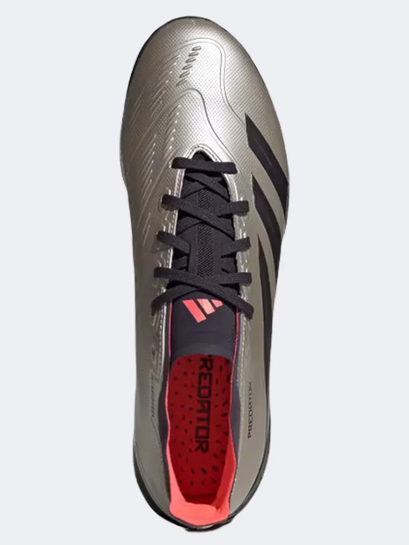 Recycled kids' shoes Adidas Predator League Tf Men Turf Shoes Platinum/Black/Turbo