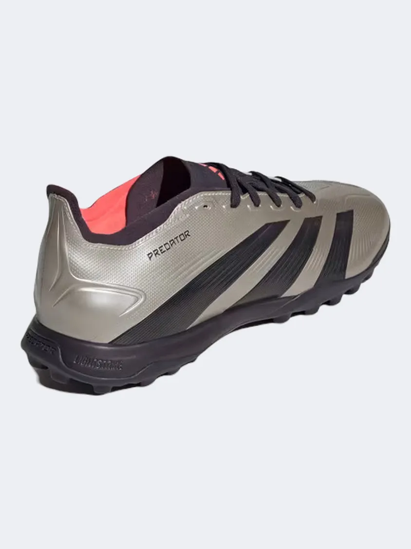 Adidas Predator League Tf Men Turf Shoes Platinum/Black/Turbo Arch-supporting kids' shoes interval training