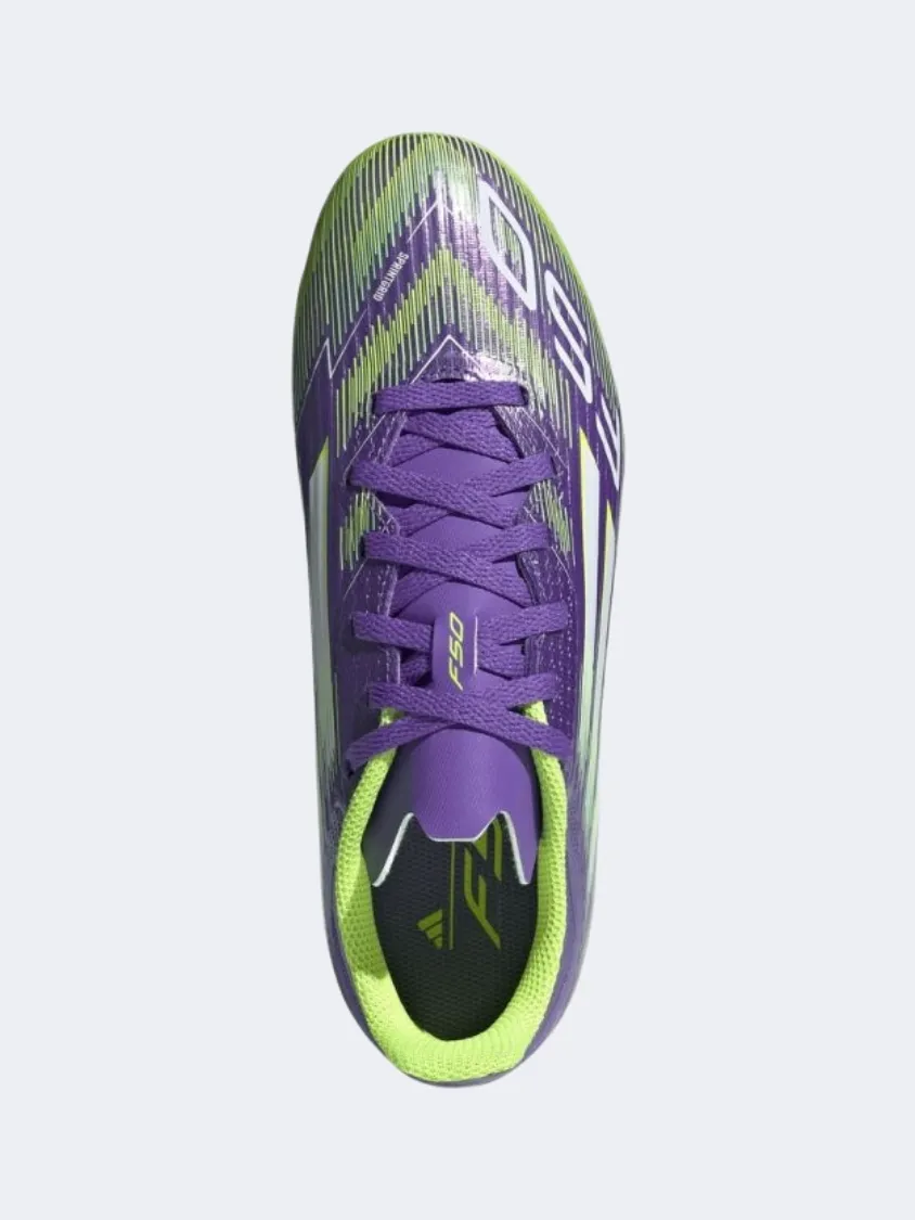 Adidas F50 League Fg/Mg Jr Kids Football Shoes Purple orthopedic Water Edge