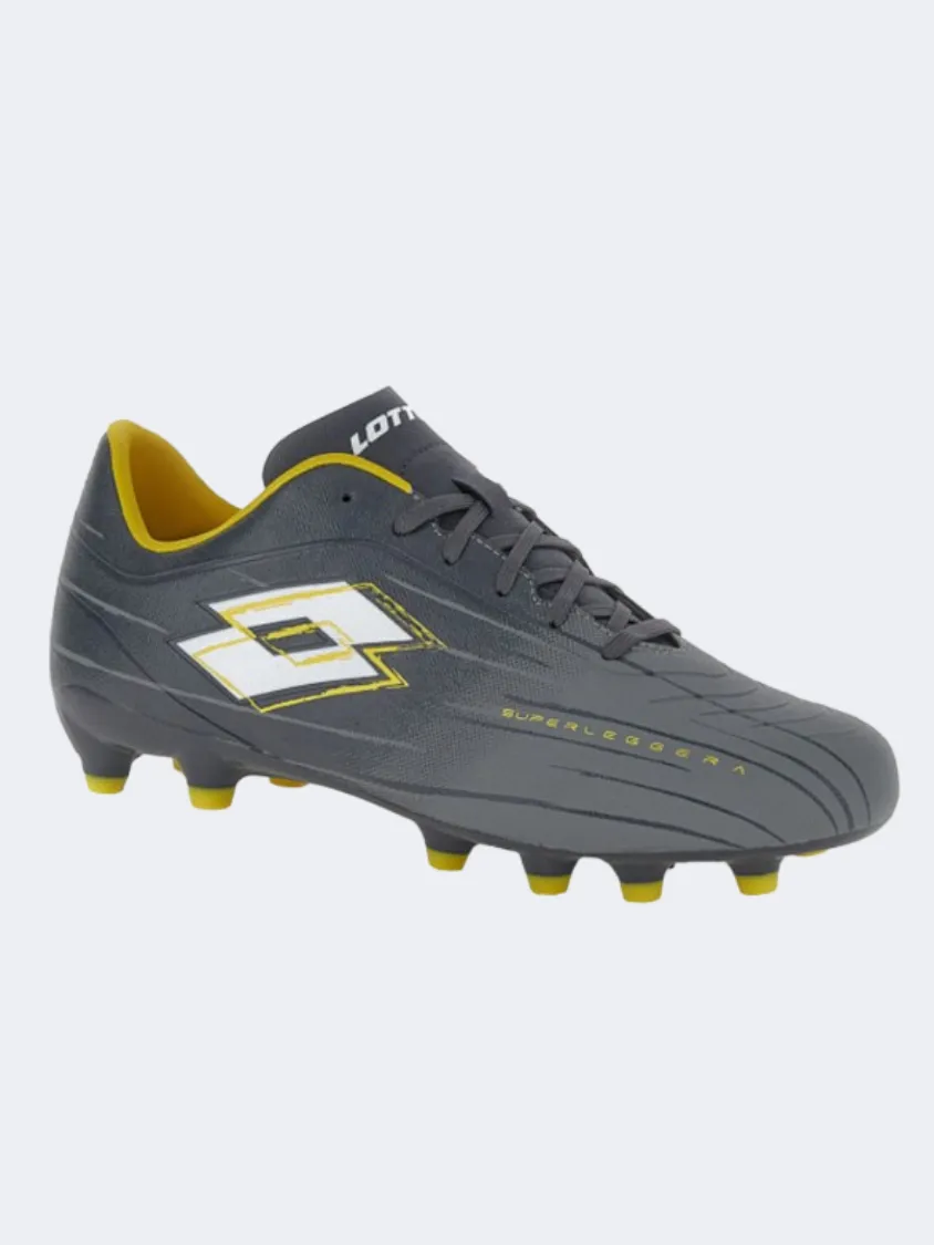 Lotto Solista 700 Ix Fg Men Football Shoes Asphalt/White leather - free shoes golf - course shoes