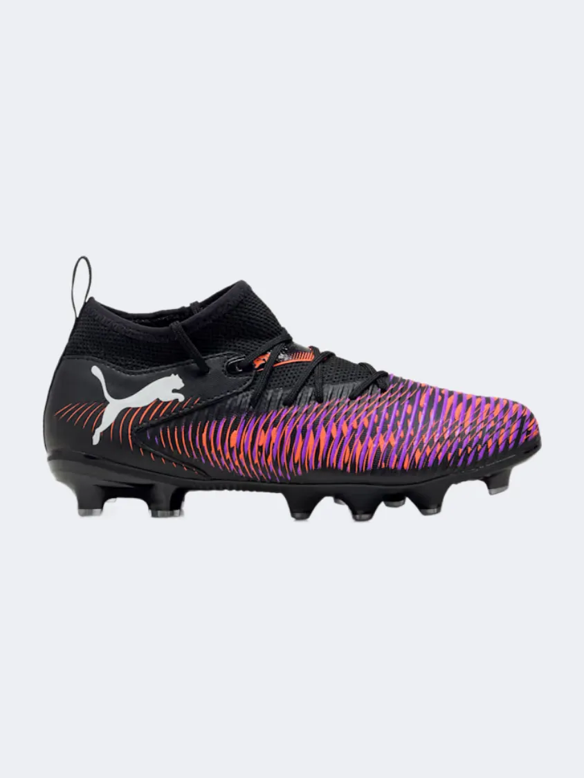 course - use shoes Puma Future 8 Match Firm Ground/Artificial Gs-Boys Football Shoes Black/Red