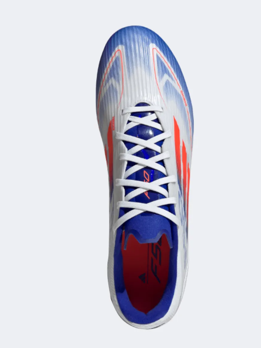 Hiking Shoes high - visibility shoes Adidas F50 League Fg Mg Men Football Shoes White/Blue/Red