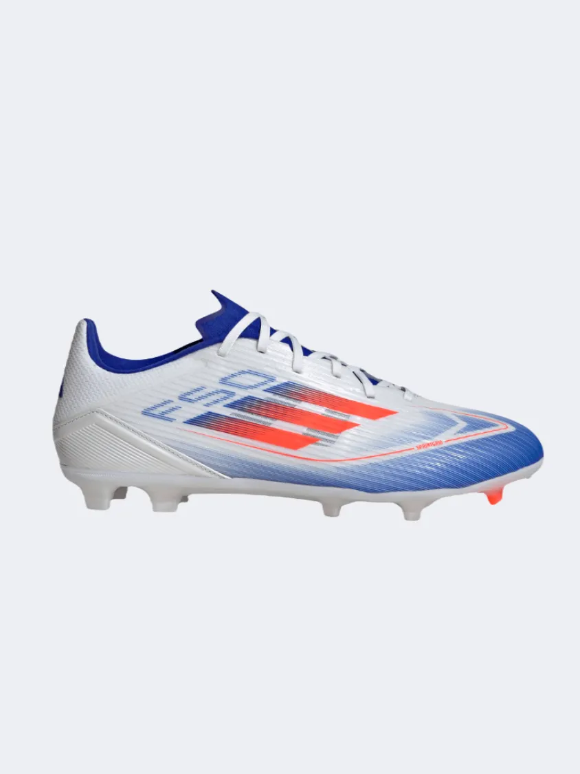 Buckle kids' shoes Adidas F50 League Fg Mg Men Football Shoes White/Blue/Red