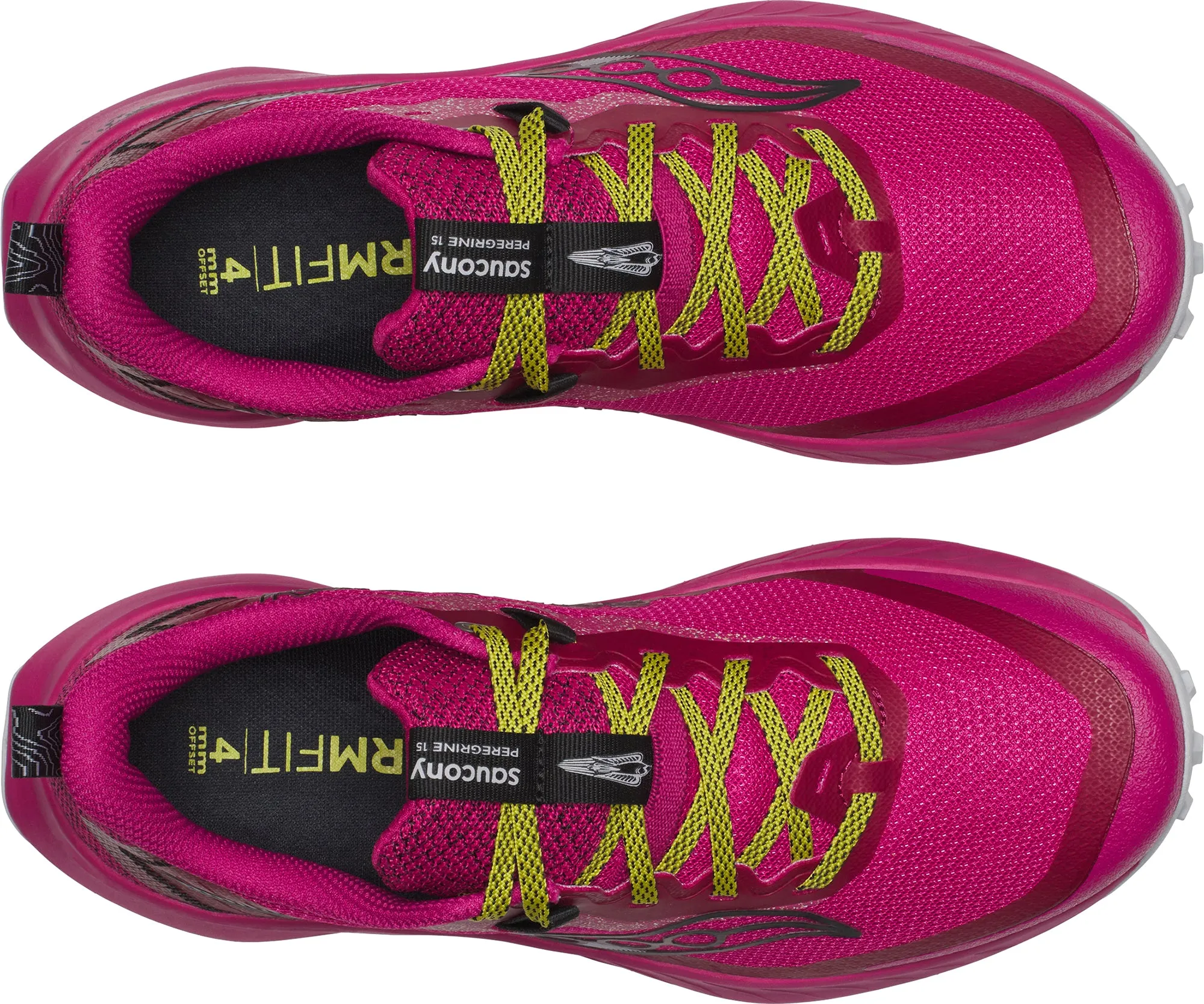 Stable platform No Bulk Saucony Peregrine 15 Womens Running Shoes - Pink