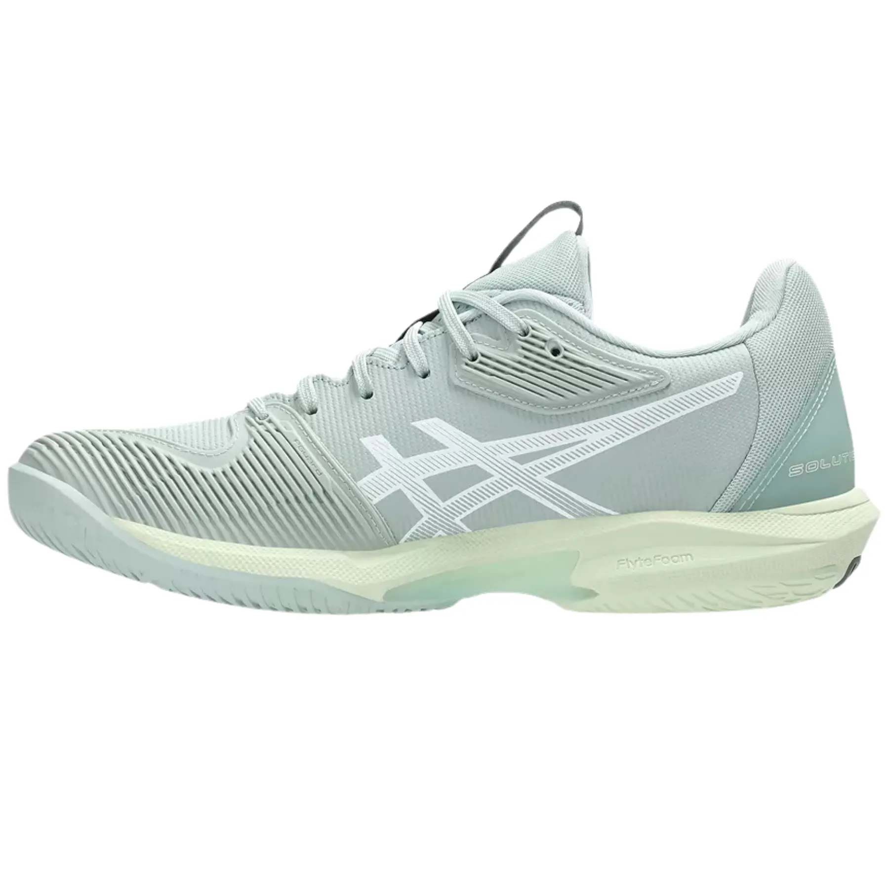 Asics Solution Speed FF 3 Hard Court Womens Tennis Shoes - Lichen Rock/White Trail Fit Classic