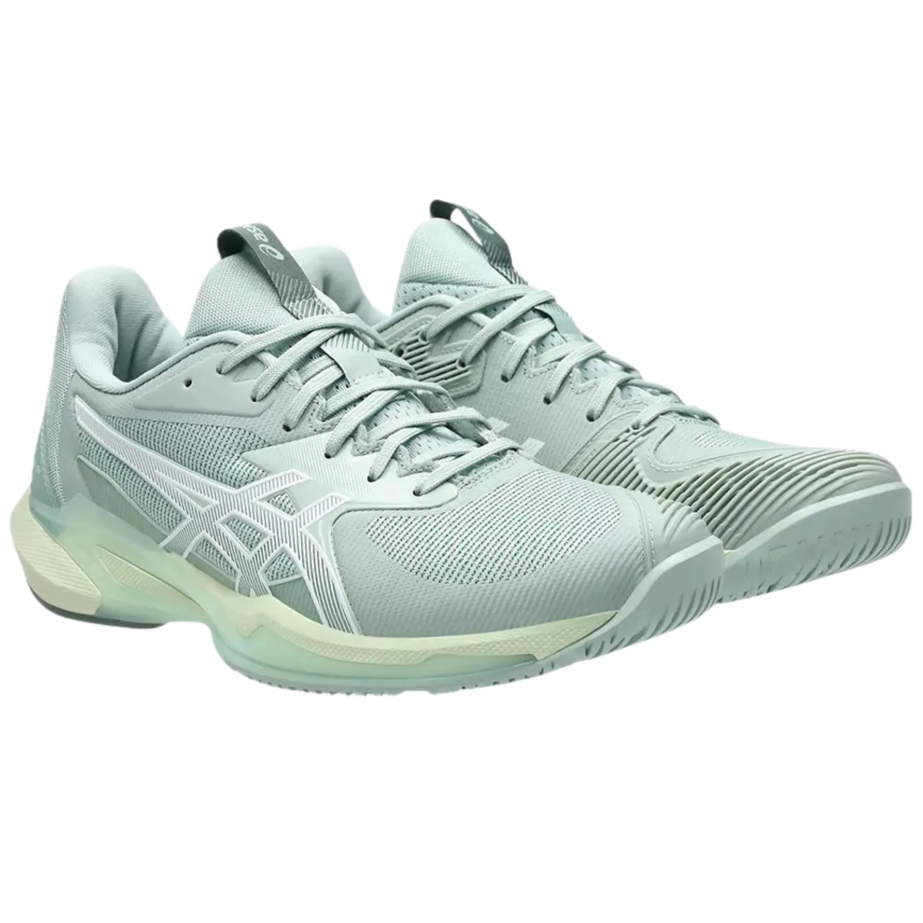 Asics Solution Speed FF 3 Hard Court Womens Tennis Shoes - Lichen Rock/White Quick Movement Multi Directional Flexibility