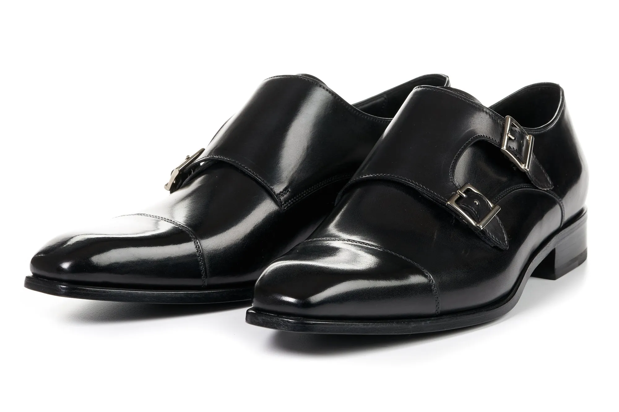 The Burton Double Monk Strap - Nero Durable Construction Custom Fit