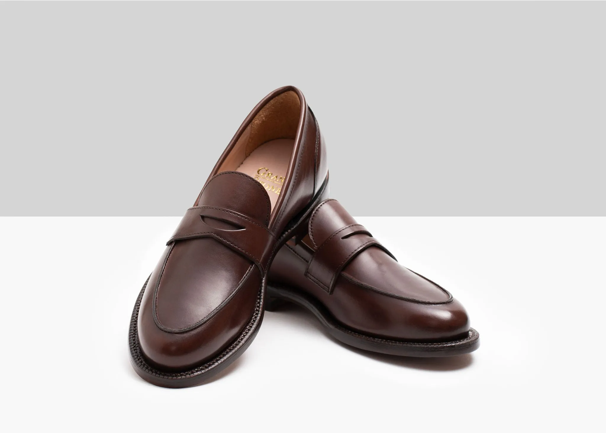 Hiking Friendly Smart Padding Clara Penny Loafer Tobacco Calf