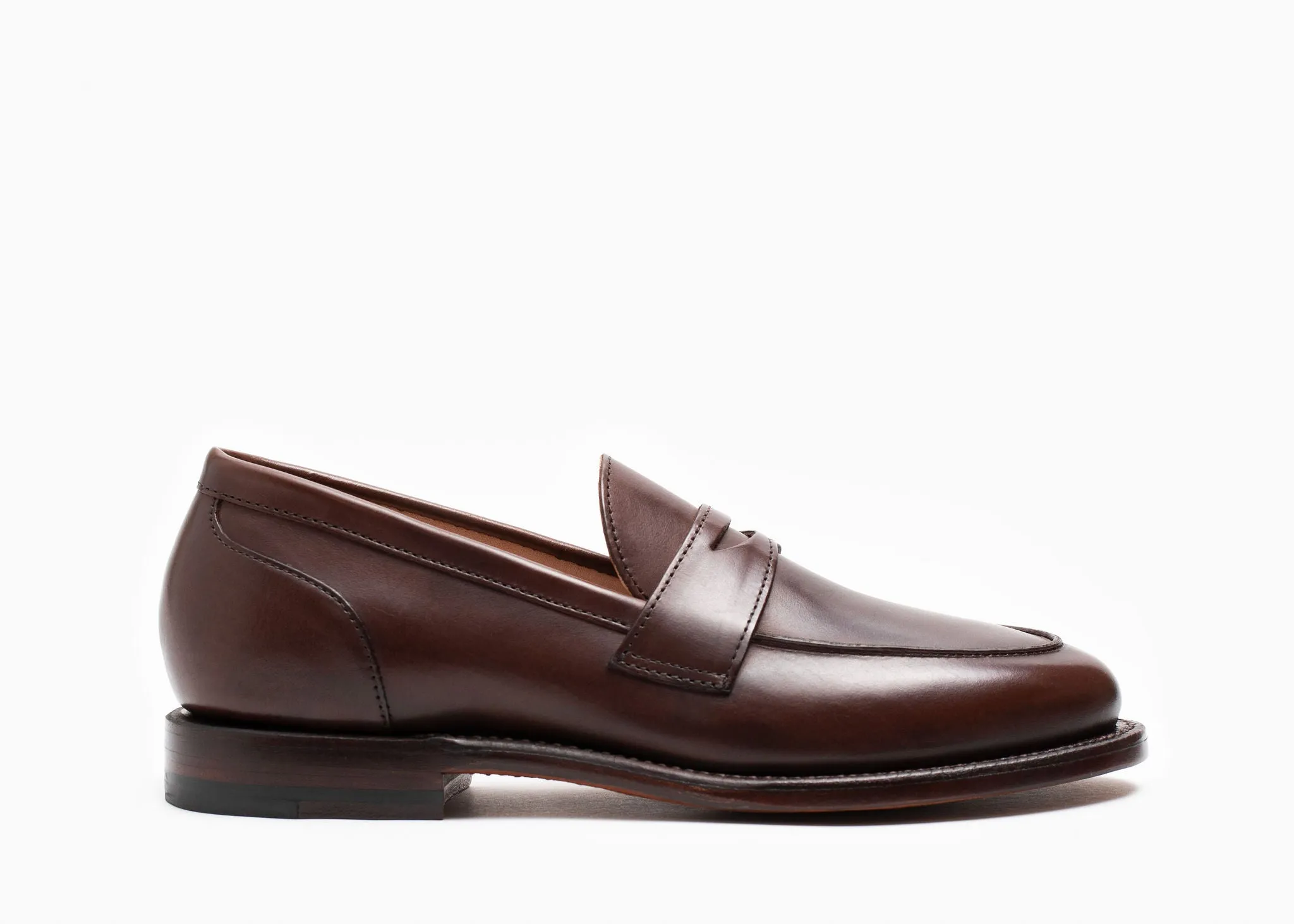 Breathable fabric Rain Ready Clara Penny Loafer Tobacco Calf