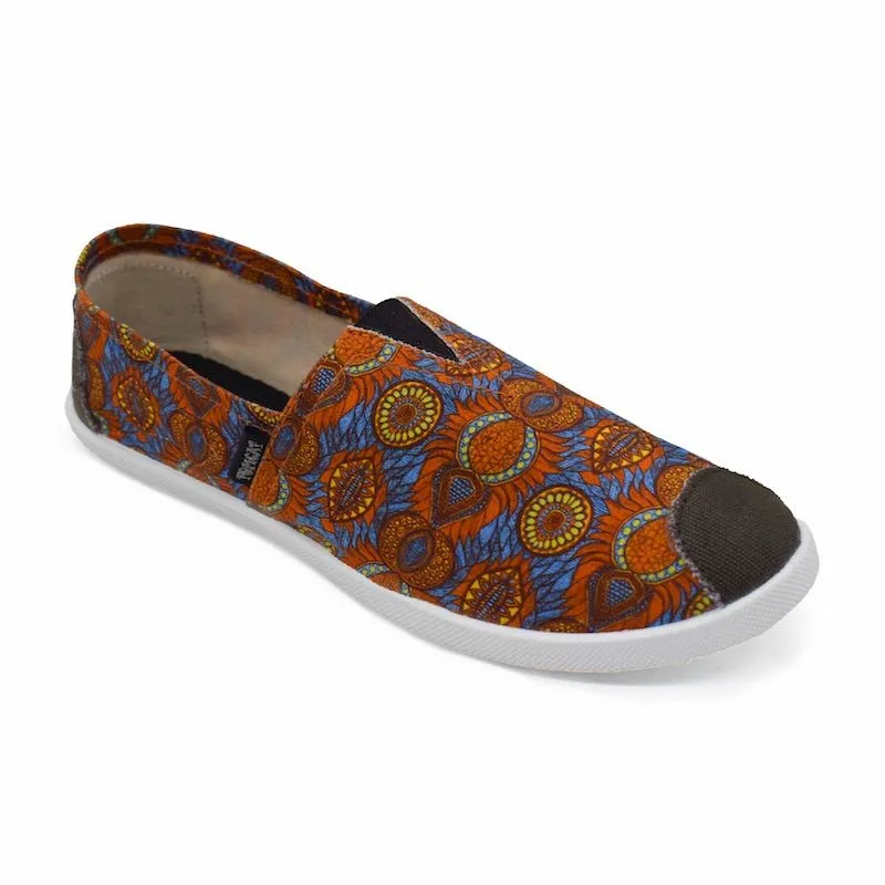 Celebrate Walk Emmy Chapisha Canvas Shoes - Multi Blue