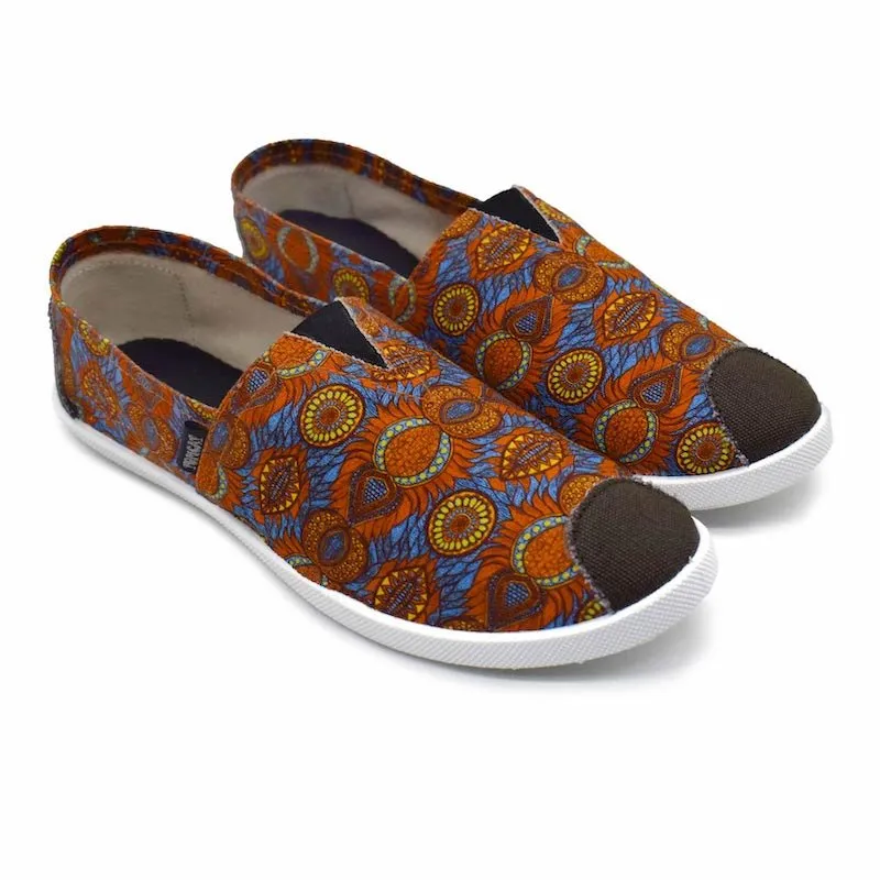 City Jog Emmy Chapisha Canvas Shoes - Multi Blue
