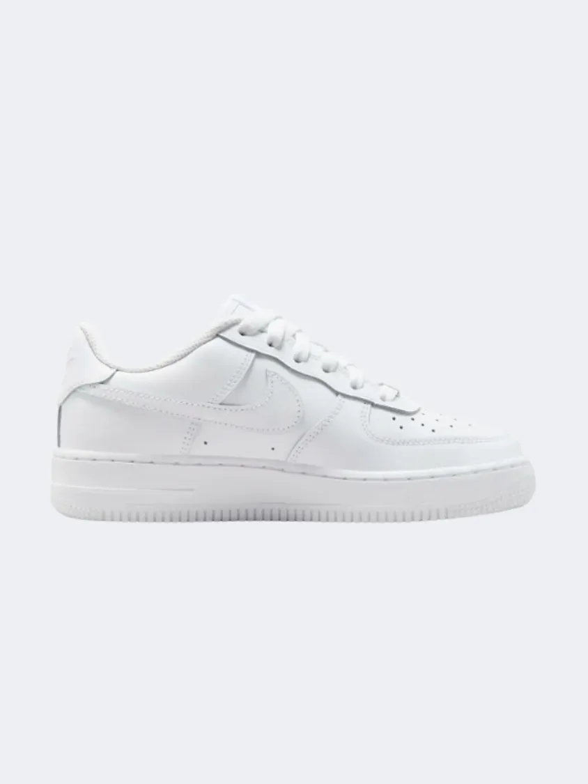 Slim Form Neutral Base Nike Air Force 1 Le Gs-Boys Lifestyle Shoes White