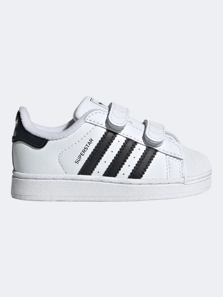 Adidas Superstar Ii Comfort Closure Infant-Boys Original Shoes White/Black Stride Easy