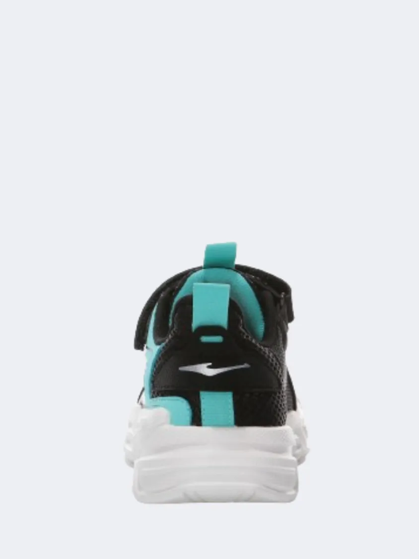 Erke Casual Gs-Boys Lifestyle Shoes Black/Lake Blue Daily Walk