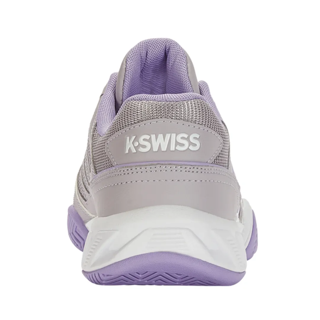 K Swiss Big Shot Light 4 Women Tennis Shoes - Raindrops/White/Purple Rose Ventilation Mesh Stable Structure
