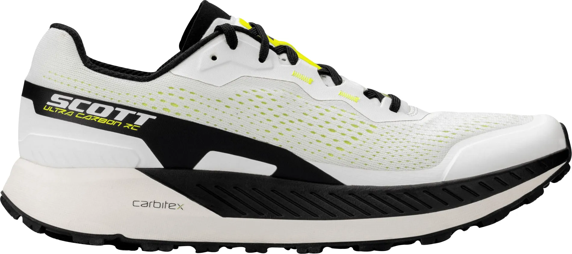 Athletic Motion Functional Mesh Scott Ultra Carbon RC Womens Trail Running Shoes - White