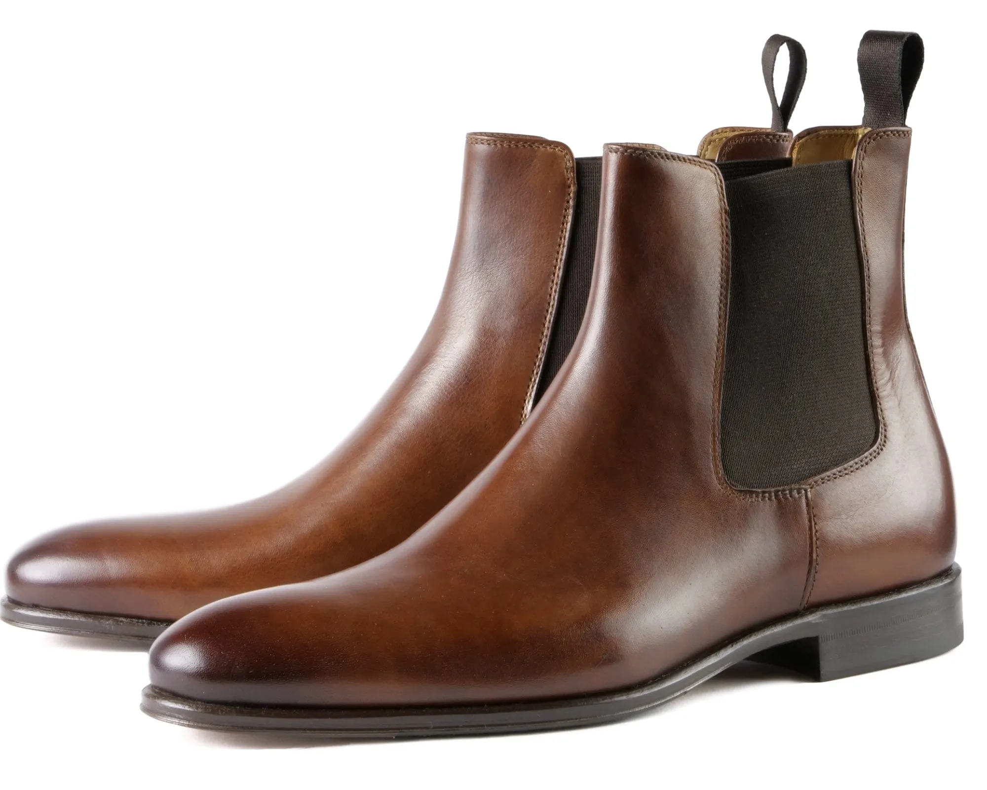 Solid Color Eastwood Chelsea Boot Tan