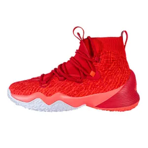Peak Men Basketball Shoes High-Top Sneakers Actual Combat Red Dynamic Heel Lock