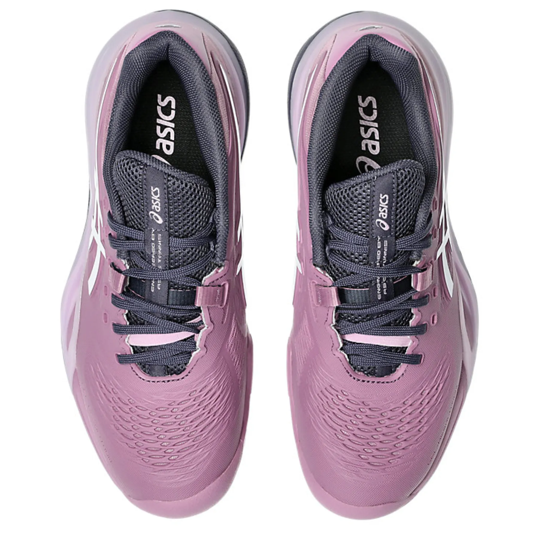 Neutral Color Asics Gel Resolution X Women Tennis Shoes - Ube/White