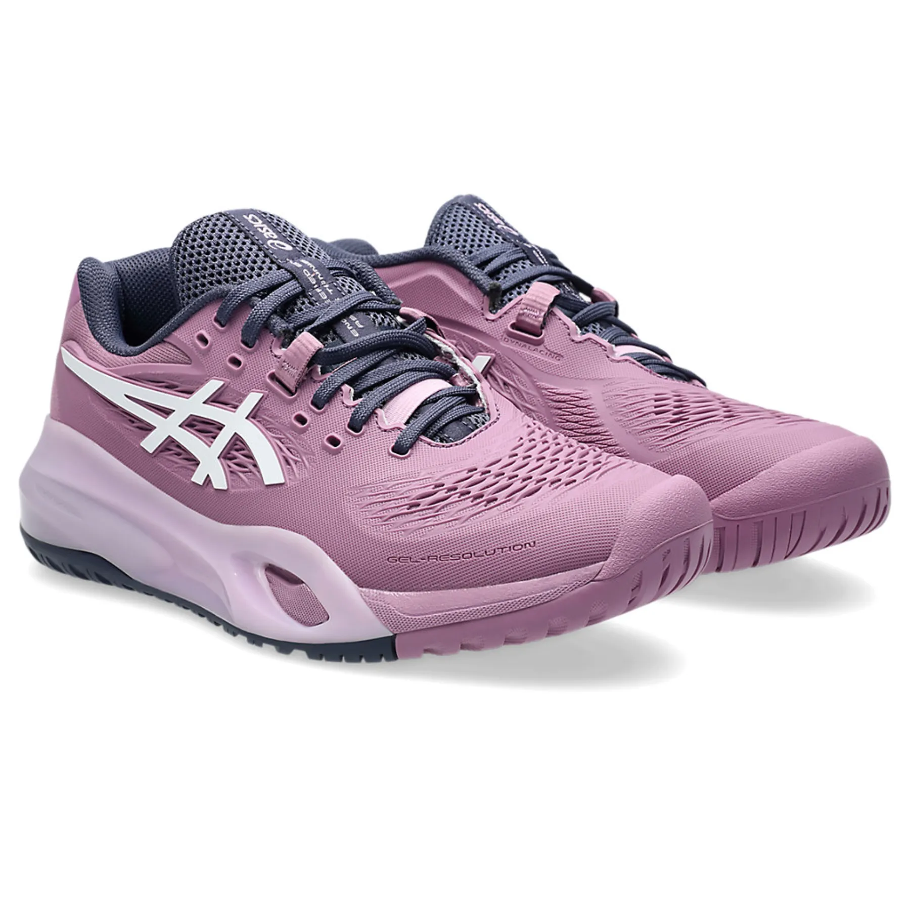 Sweat Free Quick Drying Asics Gel Resolution X Women Tennis Shoes - Ube/White