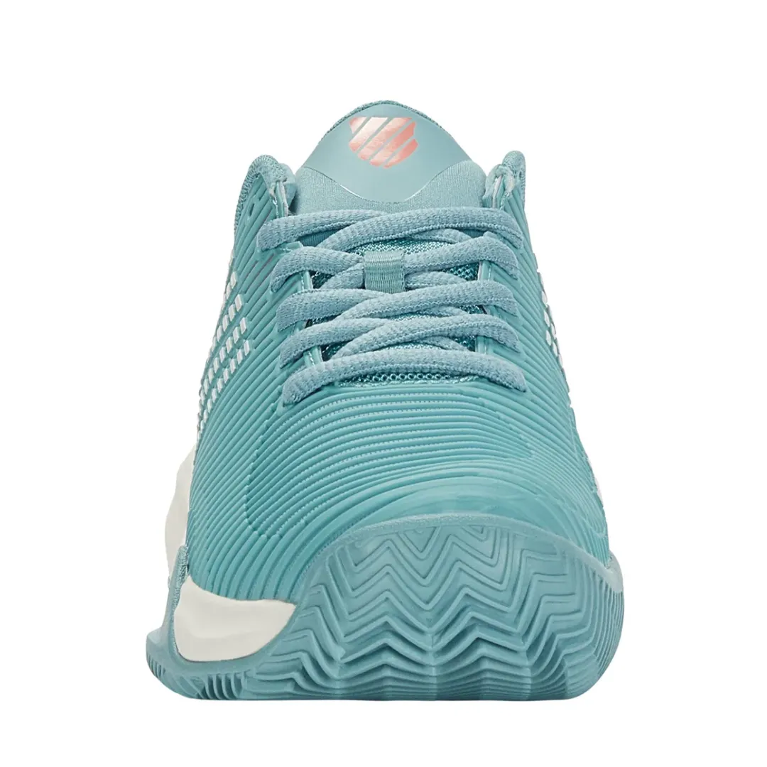 K Swiss Hypercourt Supreme HB Nile Blue/Blanc de Blanc/Desert Flower Women Tennis Shoes Anti Odor Competitive Players