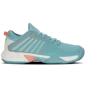 K Swiss Hypercourt Supreme HB Nile Blue/Blanc de Blanc/Desert Flower Women Tennis Shoes Sport Footwear Fast Motion