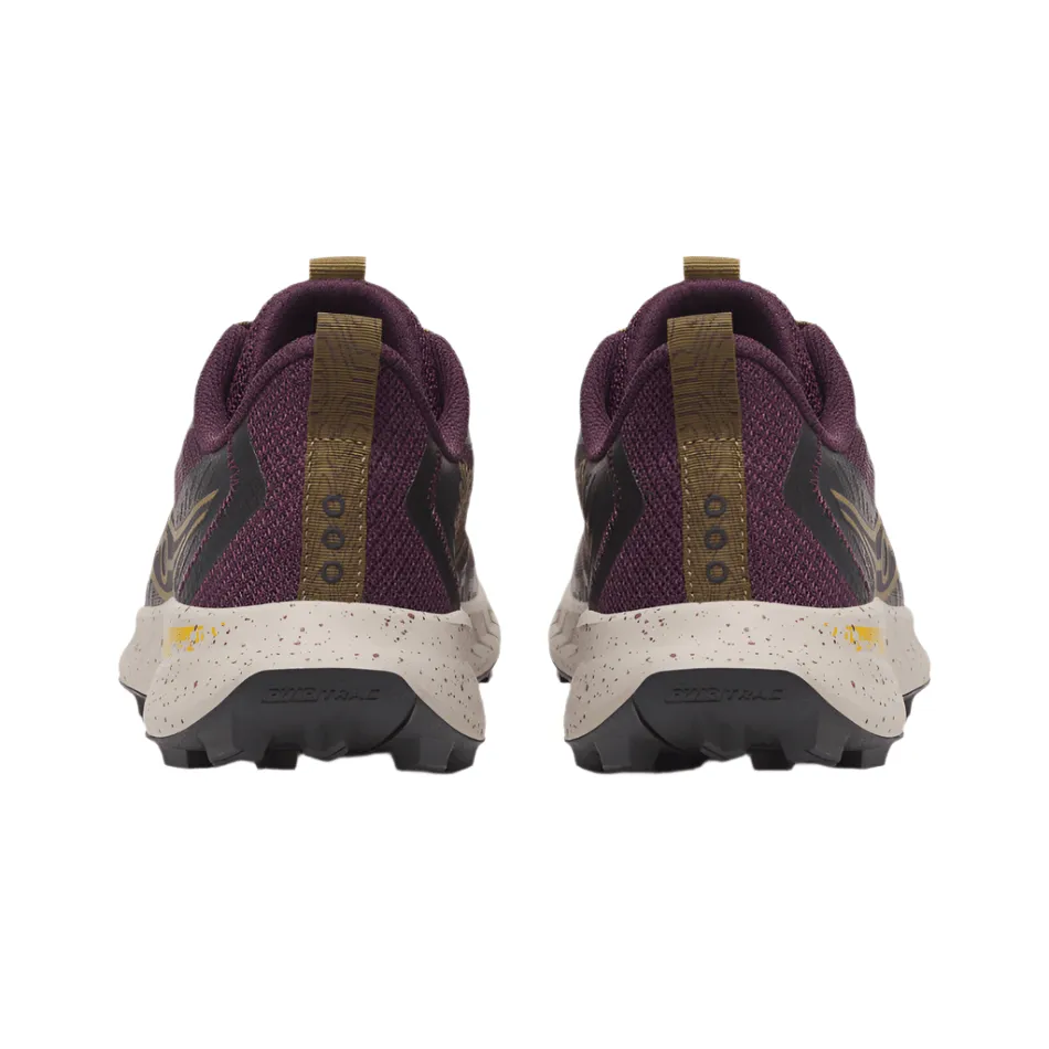 Saucony Women's Peregrine 15 Trail Running Shoes in Wine/Kodiak AW25 winter running performance - brand shoes
