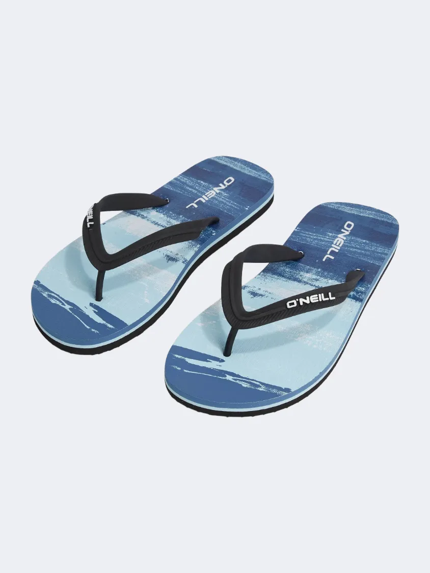 Fashion Edge Oneill Profile Graphic Boys Beach Slippers Blue