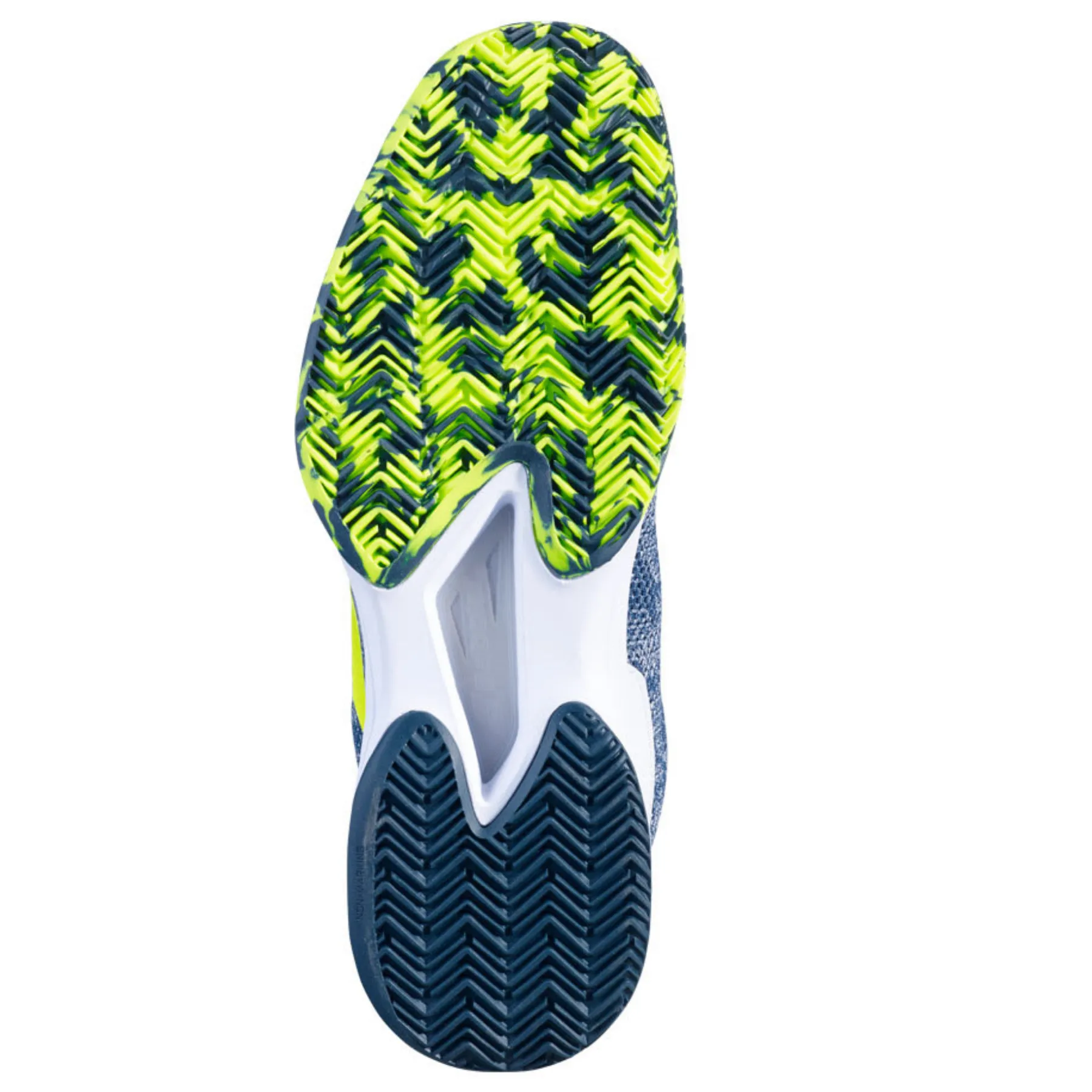 Flexible Sole Lace Closure Babolat Jet Tere Clay Men's Tennis Shoes -  White/Dark Blue