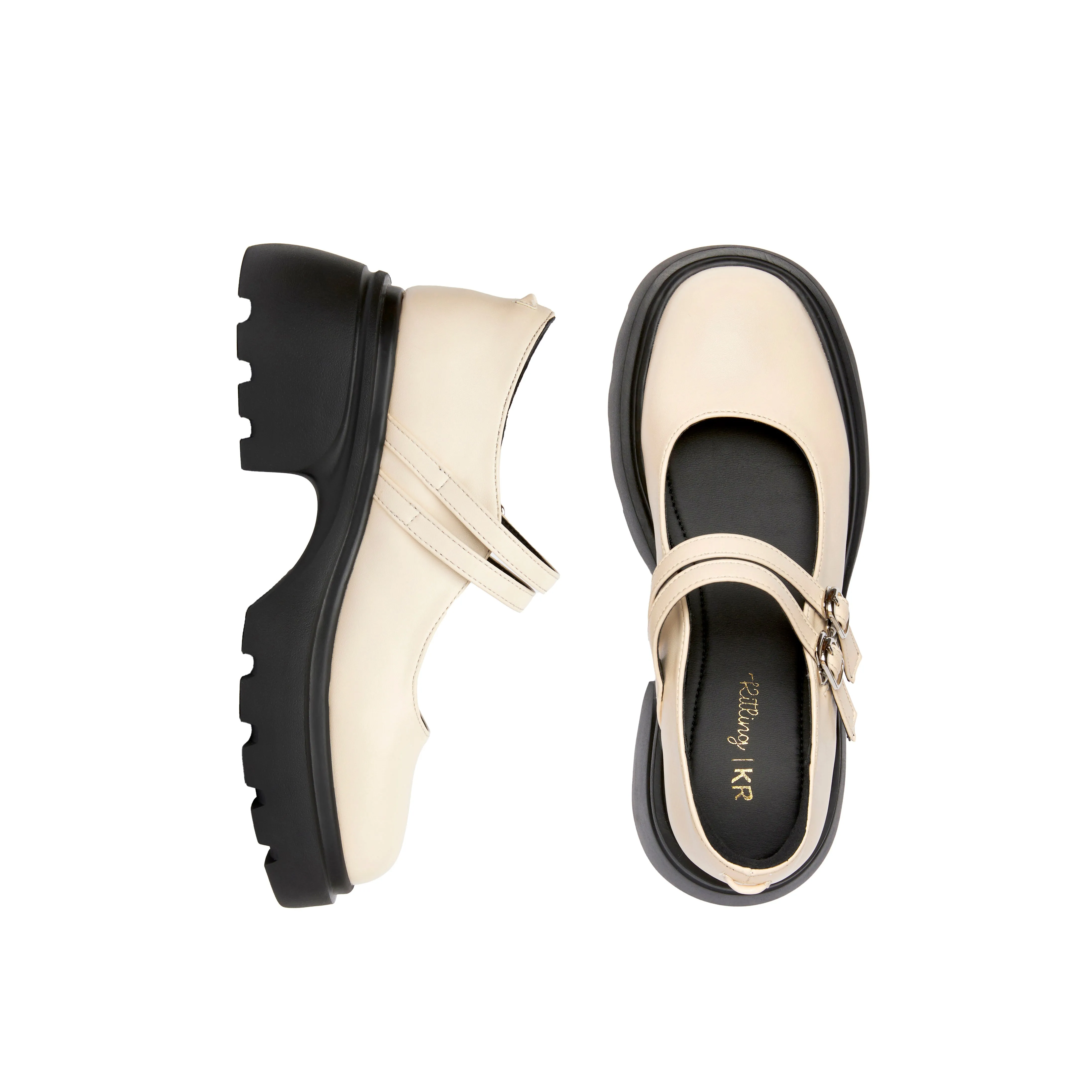 Bold Path Cloud Sprint Ribbon Chunky Loafers - Beige (BEI)