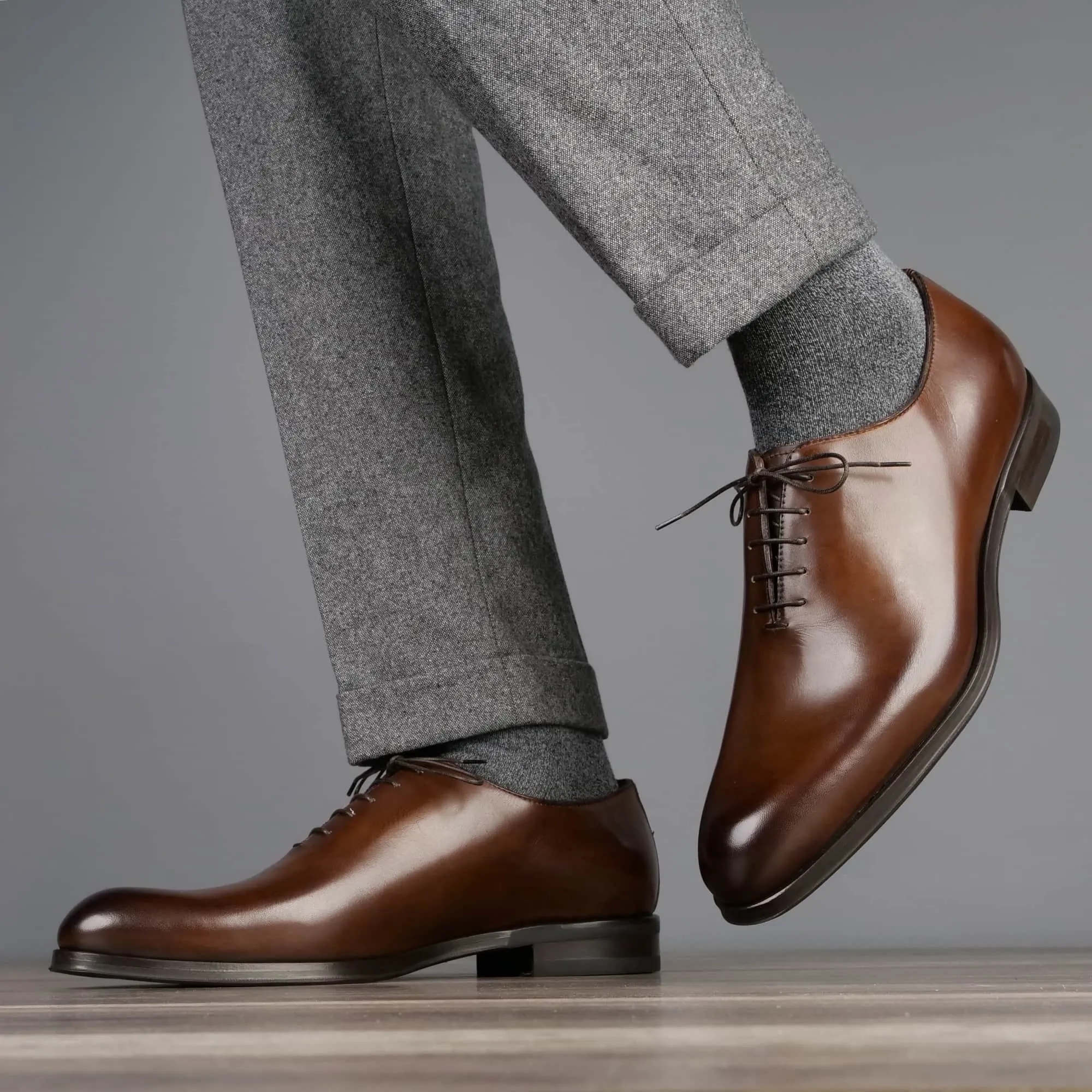 Camden Wholecut Oxford Brown Comfortable Walk Quick Walk
