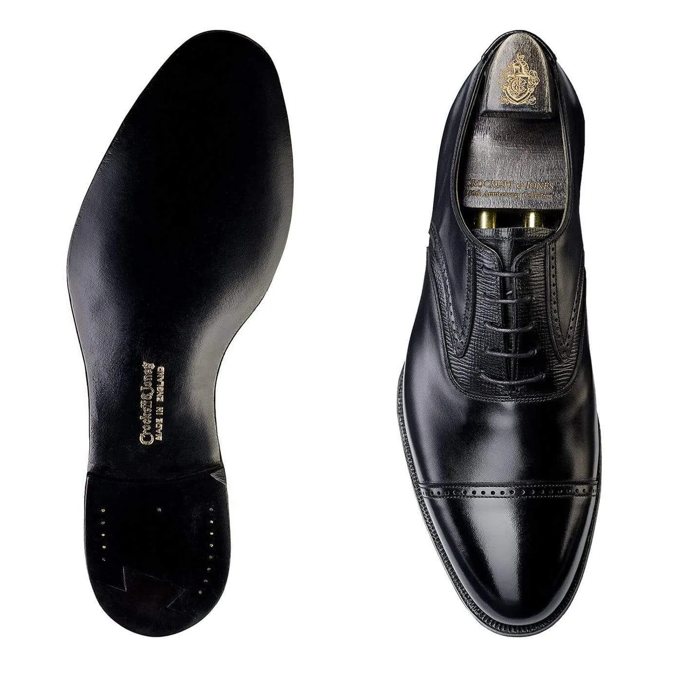 All-day Comfort Perry Black Calf & Black Willow Grain